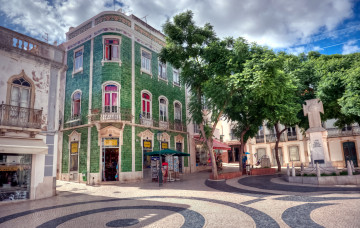 Картинка лагос португалия города улицы площади набережные плитка улица здания
