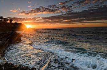 Картинка alicante valencia spain природа восходы закаты испания аликанте закат средиземное море побережье