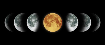 Картинка космос луна moon colors satellite