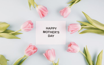 Картинка праздничные день+матери тюльпаны фон