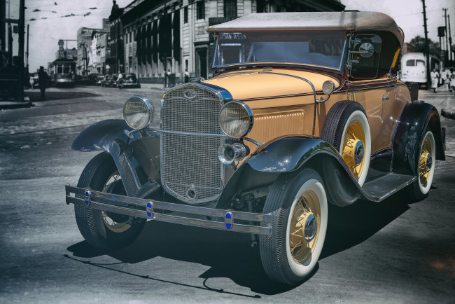 Обои картинки фото 1931 ford model a, автомобили, классика, ретро