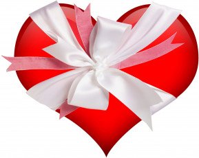 Картинка праздничные день+святого+валентина +сердечки +любовь сердечко ленты