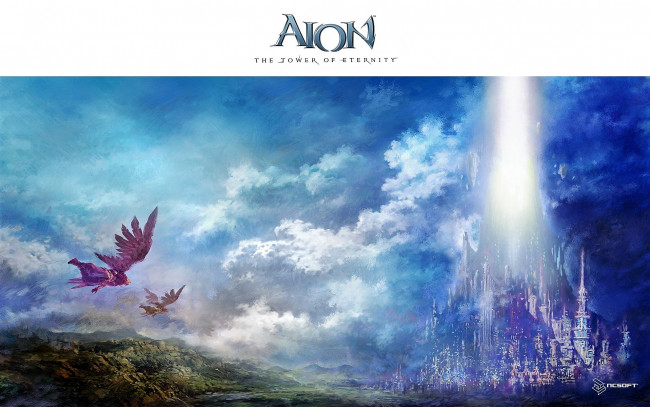 Обои картинки фото видео игры, aion,  the tower of eternity, дворец, ангелы