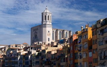 Картинка catedral de santa maria gerona города католические соборы костелы аббатства
