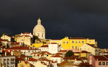 Картинка igreja de santa engracia lisbon города лиссабон португалия