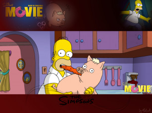 Картинка морковка на двоих мультфильмы the simpsons юмор барт свинюшка симпсоны в кино