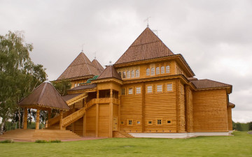 Картинка деревянный дворец города дворцы замки крепости коломенское