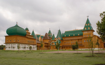 Картинка деревянный дворец города дворцы замки крепости коломенское