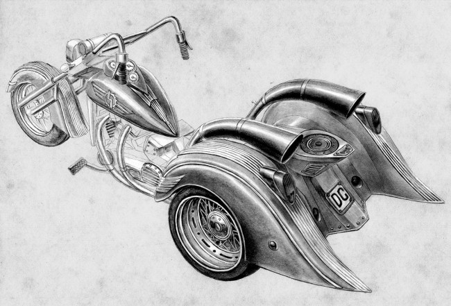 Обои картинки фото рисованные, авто, мото, мотоцикл, арт