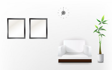Картинка векторная+графика мебель комната