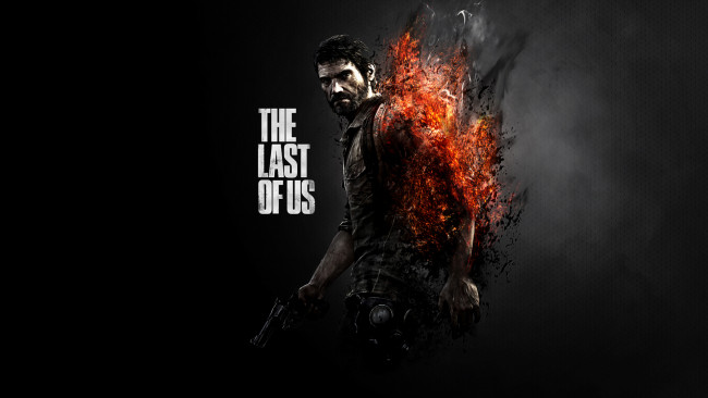 Обои картинки фото видео игры, the last of us, джоэл, us, игра, экшен, пламя, of, last, the