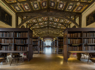 обоя duke humfrey library,  bodleian library,  oxford, интерьер, кабинет,  библиотека,  офис, библиотека, зал