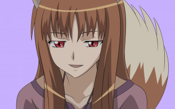 обоя аниме, spice and wolf, девушка, horo, spice, and, wolf, арт