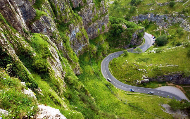 Обои картинки фото природа, дороги, горы, шоссе, дорога, серпантин