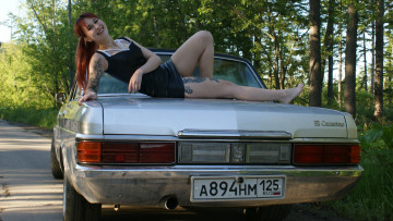 Картинка автомобили -авто+с+девушками nissan president