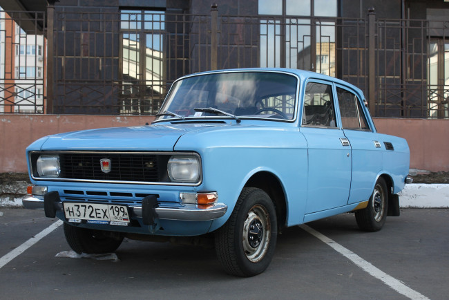 Обои картинки фото москвич- 2140, автомобили, москвич, москвич-, 2140, автомобиль, классика, голубой, ретро