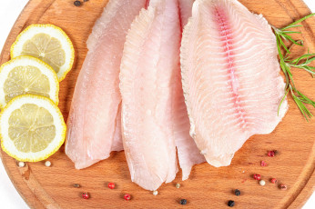Картинка еда рыба +морепродукты +суши +роллы свежая филе лимон розмарин