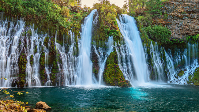 Обои картинки фото красота, природа, водопады, скалы, водопад, поток