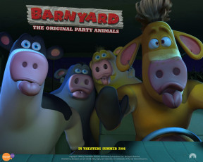 обоя barnyard, мультфильмы, the, original, party
