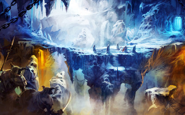 Картинка trine видео игры лед пещера