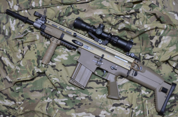 Картинка оружие автоматы fn scar-h штурмовая винтовка автомат камуфляж