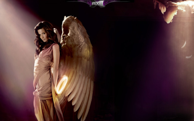 Обои картинки фото бренды, axe, девушка, ангел, крылья