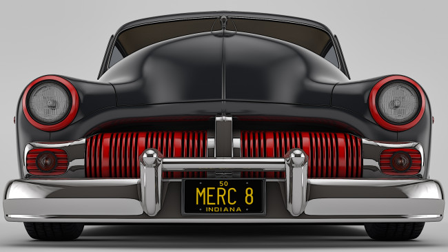 Обои картинки фото автомобили, 3д, mercury, 1950