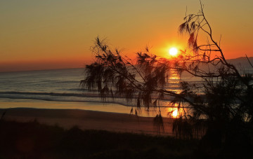 Картинка природа восходы закаты сумерки океан солнце