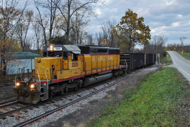Обои картинки фото техника, поезда, состав, локомотив, рельсы, железная, дорога