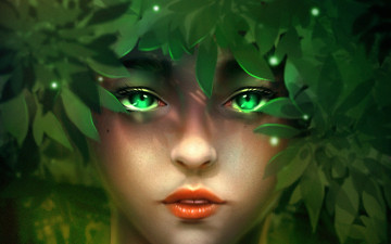 Картинка фэнтези девушки by minnhsg девушка листья