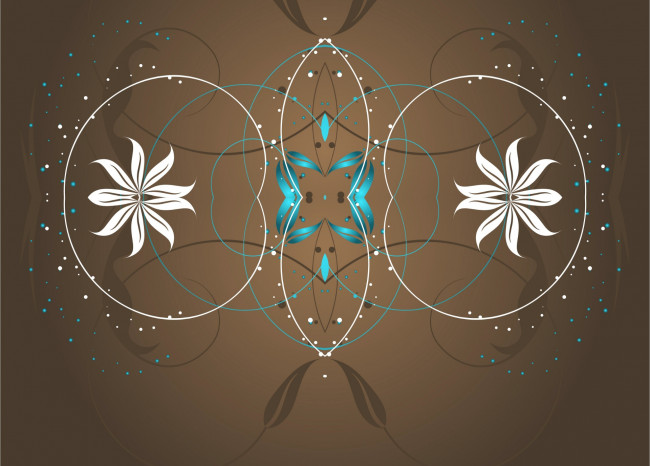 Обои картинки фото векторная графика, цветы , flowers, узоры, симметрия, орнамент