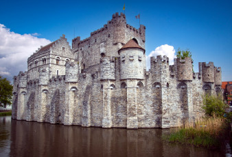 Картинка gravensteen+castle belgium города замки+бельгии gravensteen castle