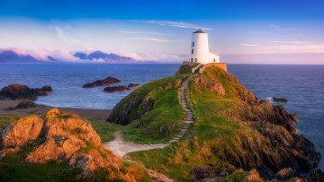 Картинка llanddwyn+island wales uk природа маяки llanddwyn island