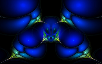 Картинка 3д графика fractal фракталы тёмный фрактал узор