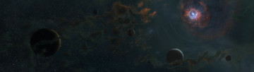Картинка космос арт галактики звезды вселенная планеты
