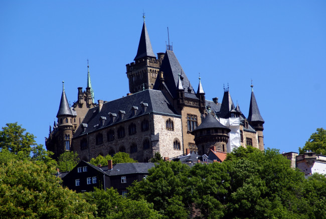Обои картинки фото германия, замок, вернигероде, города, дворцы, замки, крепости