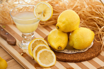 Картинка еда напитки сок лимоны цитрусы фрукты бокал