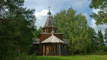 Картинка церковь на оз светлояр города православные церкви монастыри лес небо