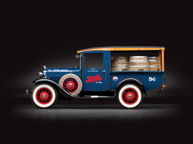 Обои картинки фото автомобили, классика, ford, 1930г, express, canopy, model, a