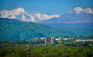 Картинка города -+пейзажи большой кавказский хребет кбр кабардино-балкария нальчик парк лес горы россия