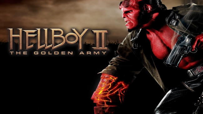 Обои картинки фото кино фильмы, hellboy 2,  the golden army, devil, hellboy, 2, the, golden, army, revolver