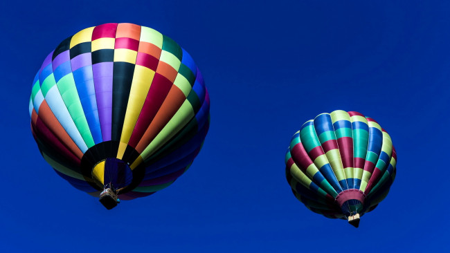 Обои картинки фото авиация, воздушные шары, пара, двойка