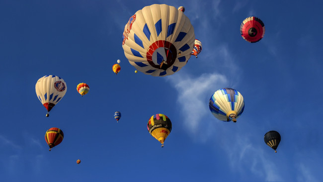 Обои картинки фото авиация, воздушные шары, спорт, шары, небо