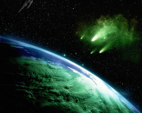 Картинка космос кометы метеориты