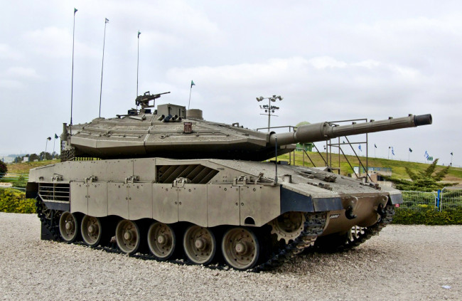 Обои картинки фото merkava, техника, военная, танк, боевой, основной, израиль, башня, орудие, пулемет