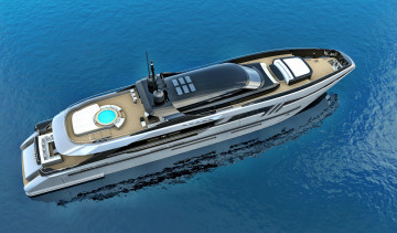 Картинка eldoris++43m+superyacht корабли 3d суперяхта
