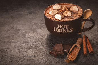 Картинка еда кофе +кофейные+зёрна какао корица шоколад напиток