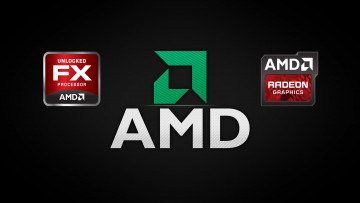обоя компьютеры, amd, фон, логотип