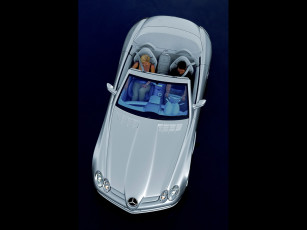Картинка 1999 mercedes benz vision slr roadster автомобили