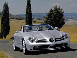 Картинка 1999 mercedes benz vision slr roadster автомобили